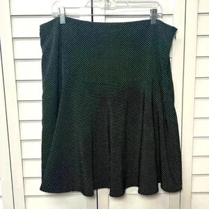 Lauren Ralph Lauren Polka Dot Skirt Size 14 Black Pearl